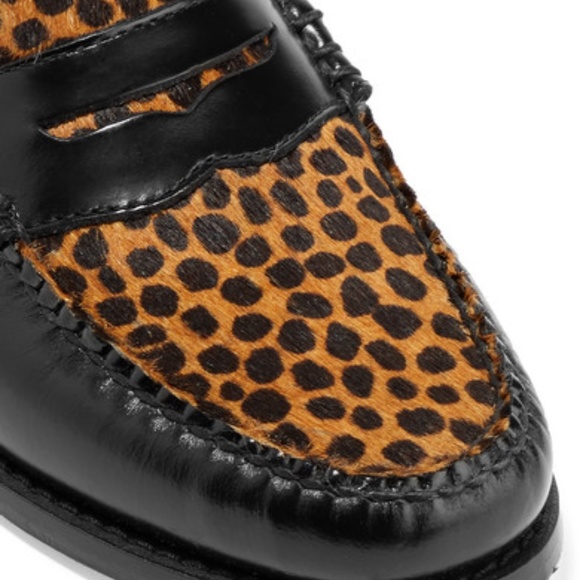 NWOB RE/DONE + Weejuns The Whitney Leopard Loafers - Picture 4 of 4